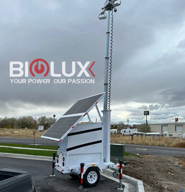 Security Tower Trailer With Camera High Efficiency Security Tower Trailer With Camera High Efficiency